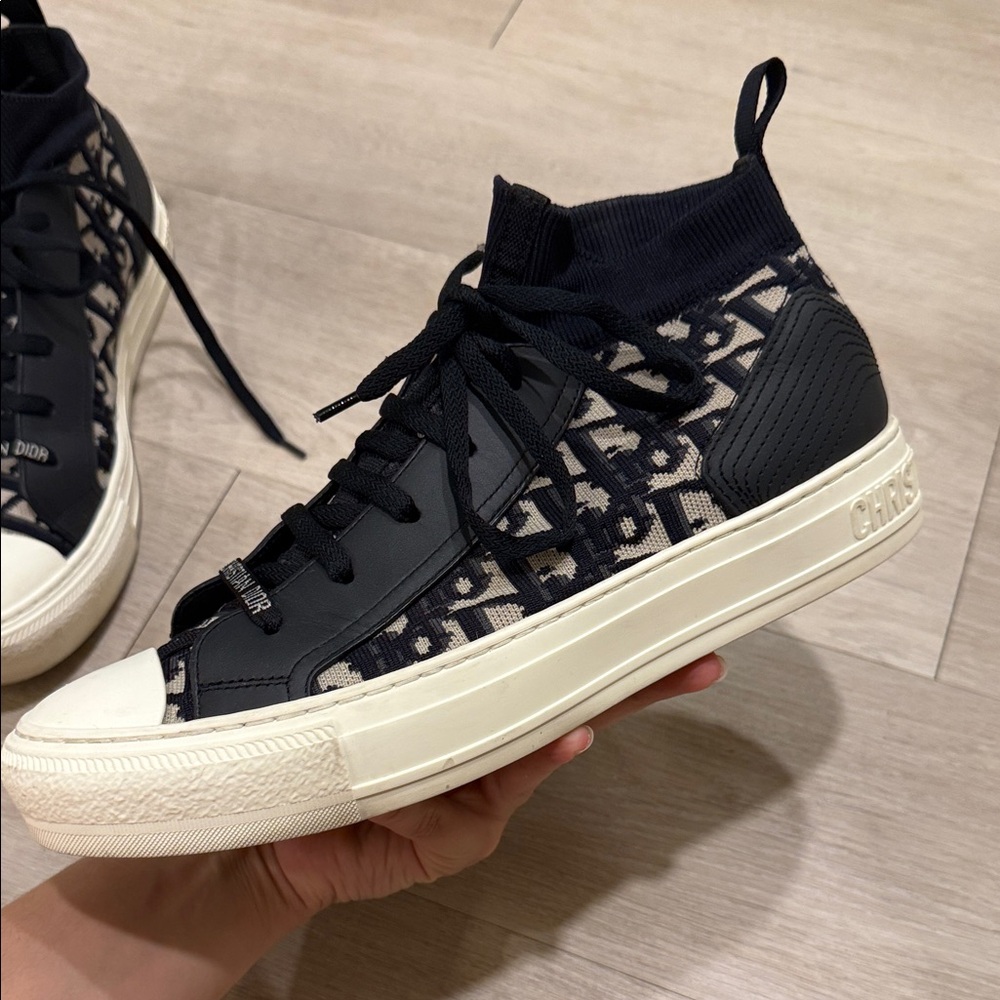 Dior Black and Cream Women's Sneakers - Picture 9 of 11